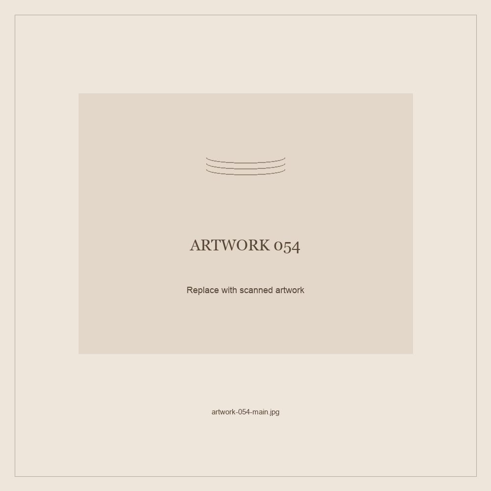 Numbered placeholder for Artwork 054; scanned artwork to come