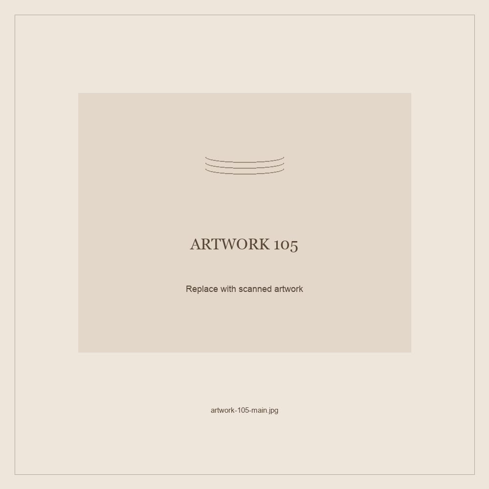 Numbered placeholder for Artwork 105; scanned artwork to come