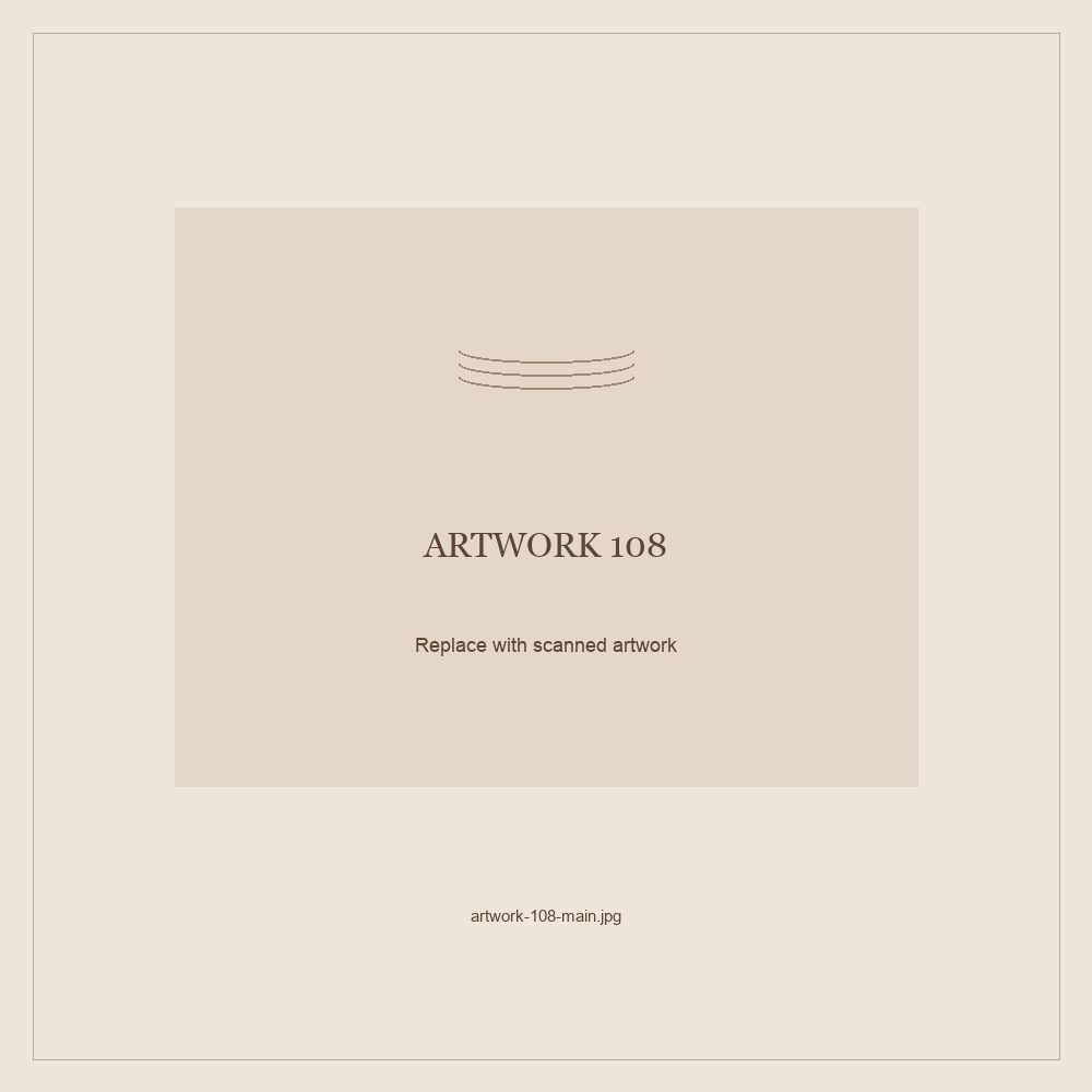 Numbered placeholder for Artwork 108; scanned artwork to come