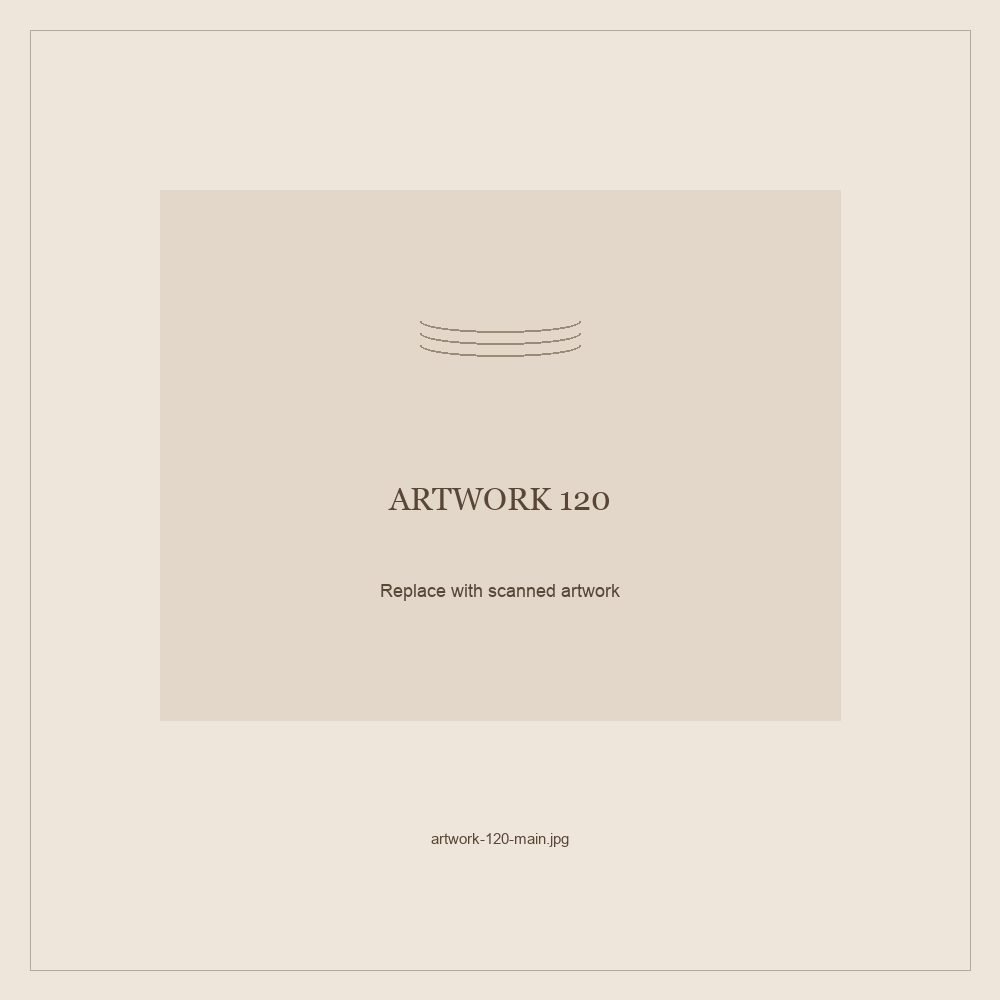 Numbered placeholder for Artwork 120; scanned artwork to come