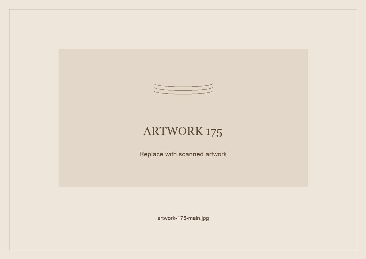 Numbered placeholder for Artwork 175; scanned artwork to come