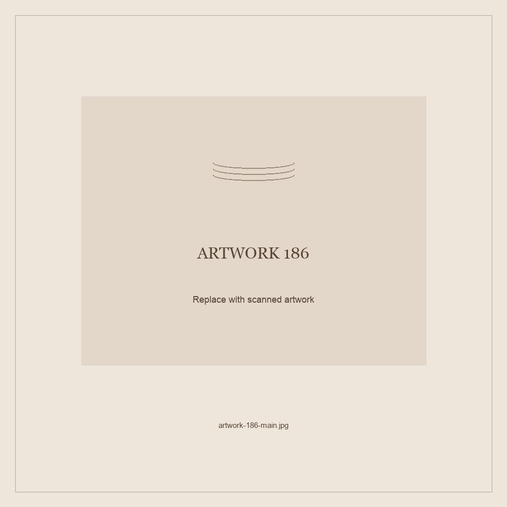 Numbered placeholder for Artwork 186; scanned artwork to come