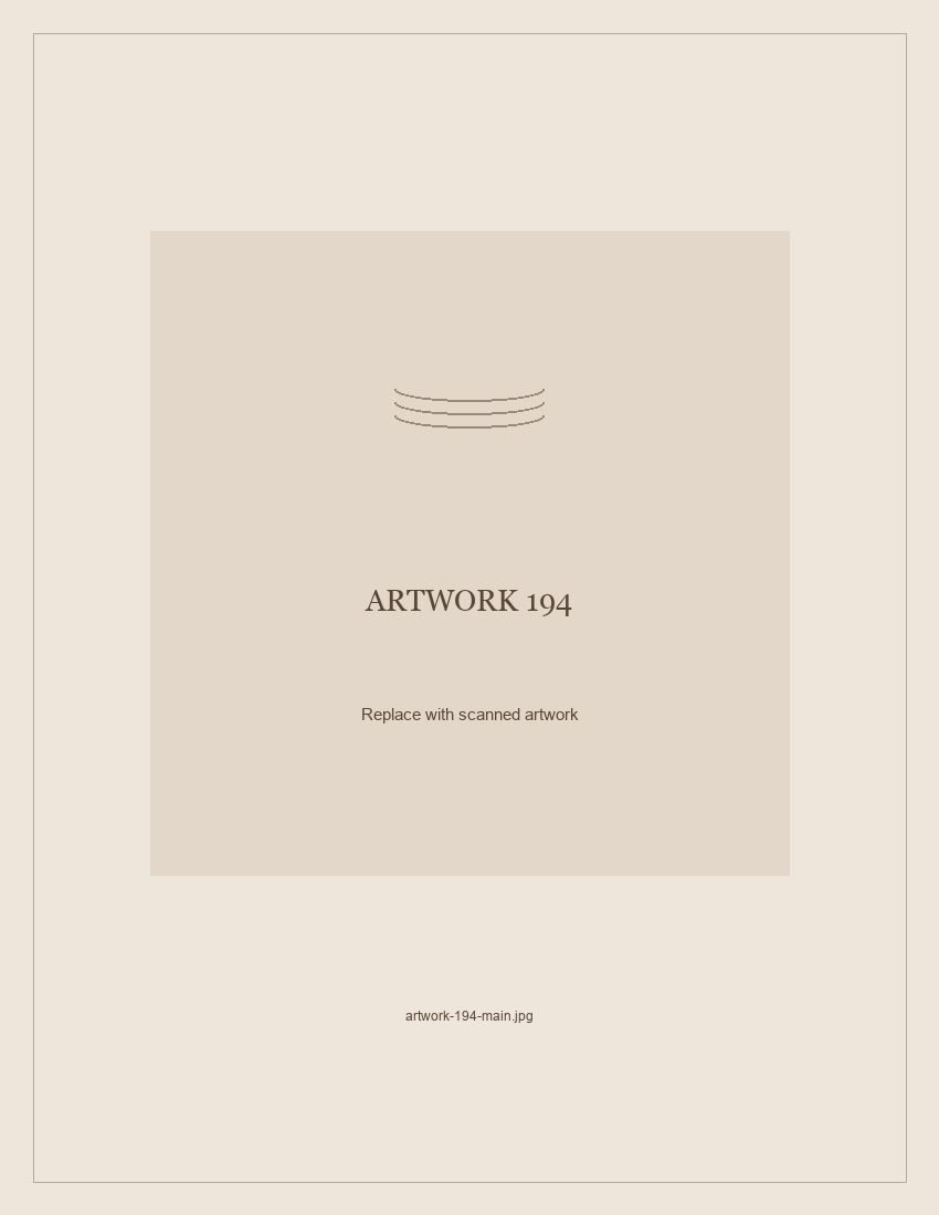 Numbered placeholder for Artwork 194; scanned artwork to come