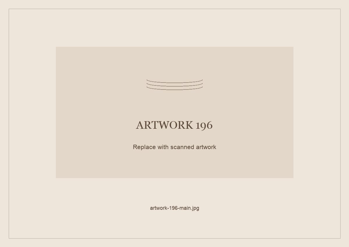 Numbered placeholder for Artwork 196; scanned artwork to come