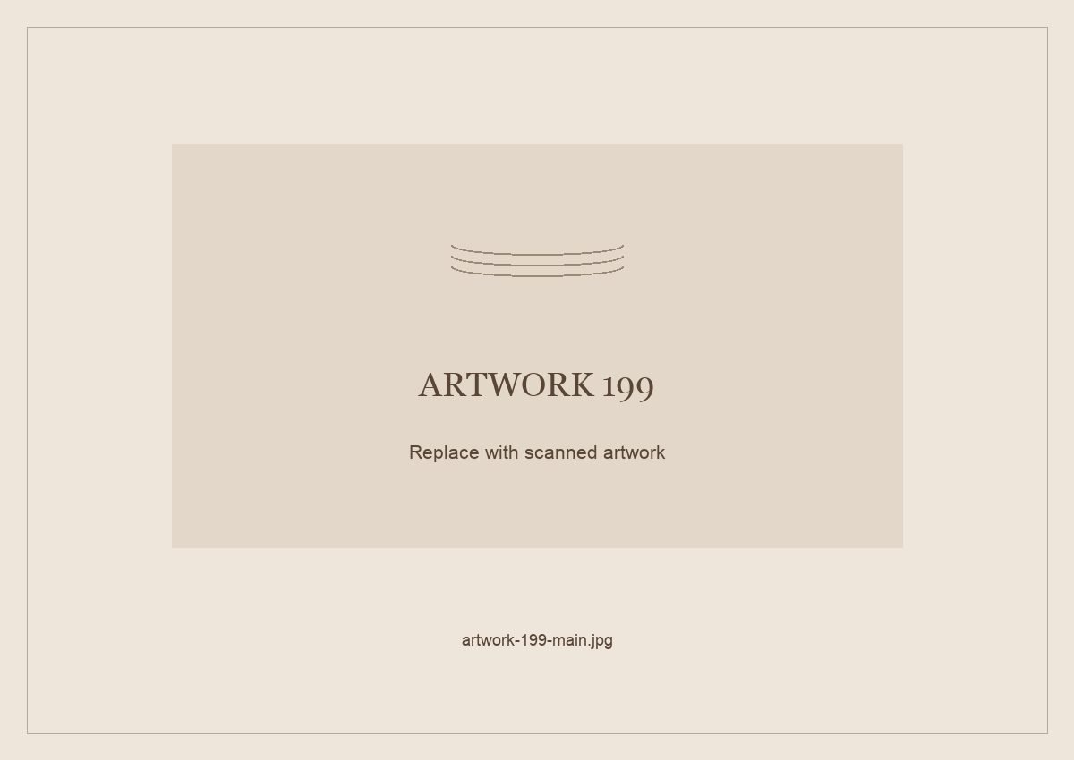 Numbered placeholder for Artwork 199; scanned artwork to come